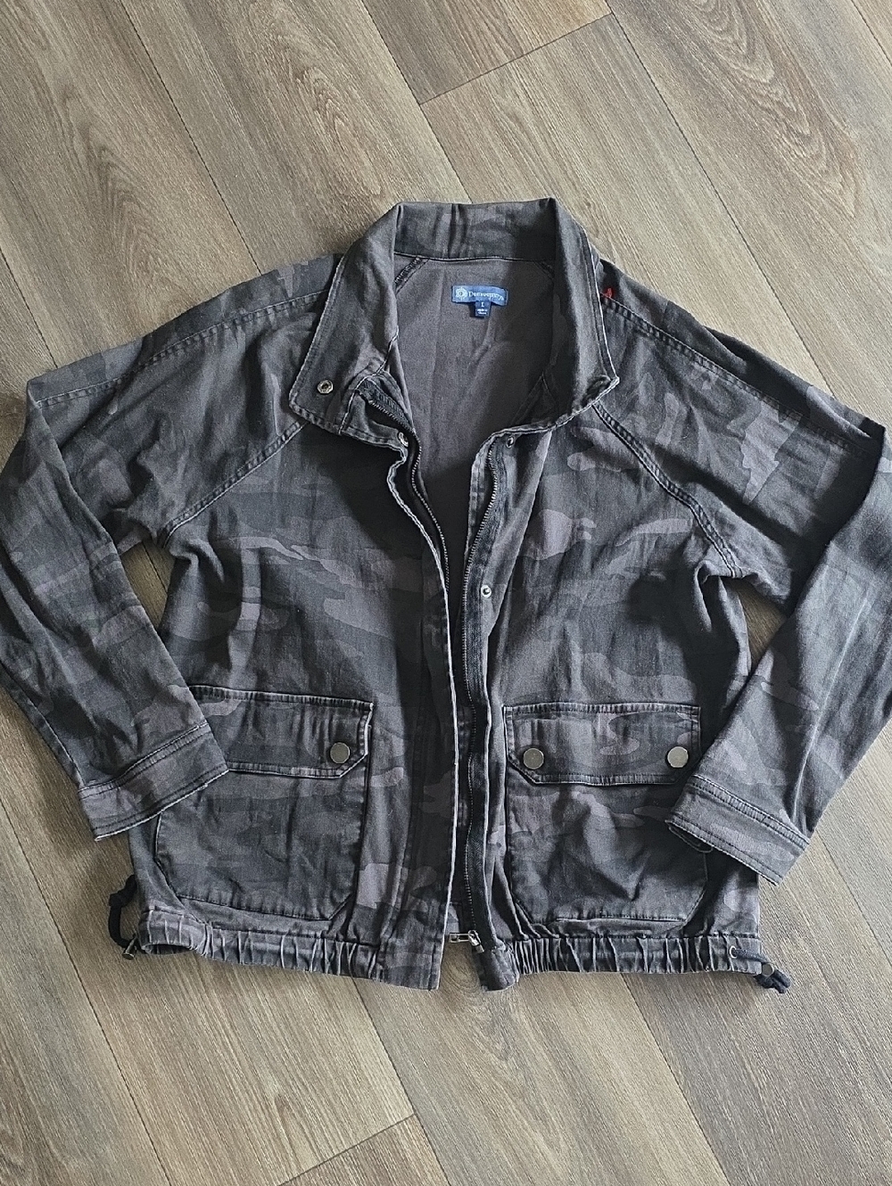 Democracy Olive Gray Camo Military Field Jacket